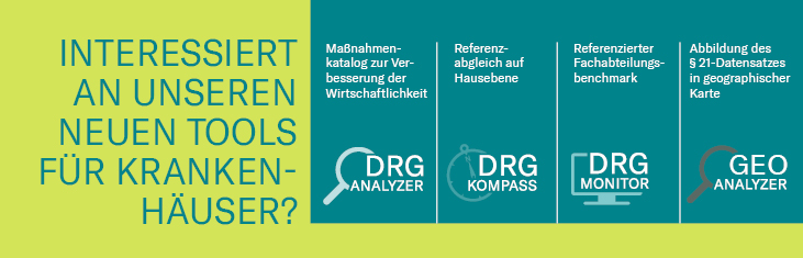 Banner Interessiert an unseren neuen Tools für Krankenhäuser